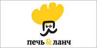 Печь и ланч логотип